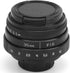 Large Aperture Lens, 35mm F1.6 C Mount, Aluminum Alloy Optical Glass, Manual Fixed Focus Portrait Camera Lens Accessory