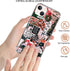 Winter Christmas Holiday Collage Case for iphone 13, Retro Aesthetic Christmas Gingerbread and Tree Pattern Case for Girls Women Men, Unique Trendy TPU Bumper Cover Case for iphone 13