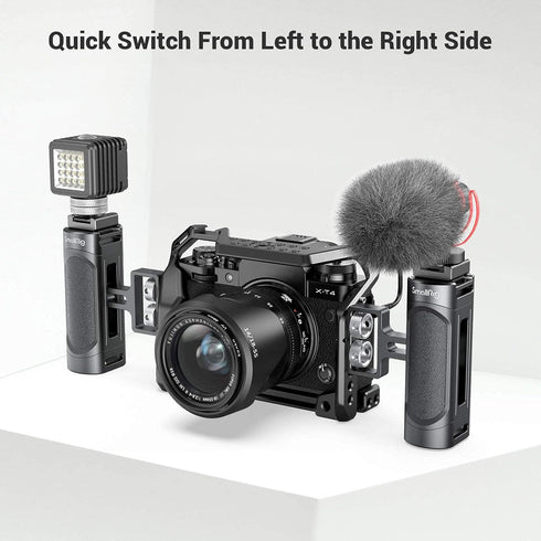 SMALLRIG Mini Side Handle Handgrip with Dual 1/4"-20 Screw Mount for Mirrorless Digital Camera, Adjustable - 2916