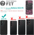 Floral Clear Case for Galaxy S23 FE, Pretty Flower Design Slim Soft Transparent TPU Protective Bumper Case for Women