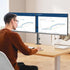 MOUNT PRO 13-32 Inch/17.6lbs 2 75x75/100x100mm Dual Monitor Mount Fits LCD Screen, Computer Monitor Desk Mount