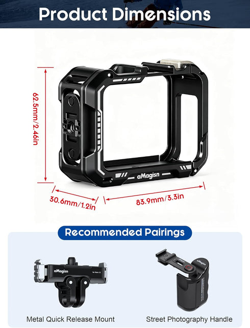 CHADWICK Insta360 2, Street Photography Handle for Ace Pro DJI Action Cameras & GoPro Hero Series Includes Adjustable