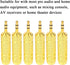6PCS 3.5mm Male Plug to 6.35mm Female Stereo Jack Adaptor, Gold Plated Converter for Audio