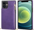 Bocasal 12/12 6.1 Inch(Purple) Crossbody Wallet Case for iPhone Pro with Card Holder,Zipper Card Slot Protector