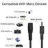 YACSEJAO 5.5mm 2.1mm 12V More(3ft) DC Power Extension Cable x Male to Female Power Cord DC Power Supply Adapter