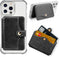 M-Plateau Stick on Phone Wallet, Slim Credit Card Holder with 3M Adhesive for Most Smartphones (Black)
