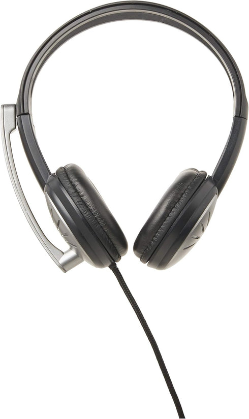 IMME282 USB Dual Headset with Adjustable Microphone Noise Cancelling and Volume Control, Wired Headphone for PC, Laptop and Computer