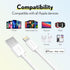 Overtime MFI Certified iPhone Lightning Cable, Portable Smart Charging USB A to Lightning Cord, 6ft (Pack of 2)