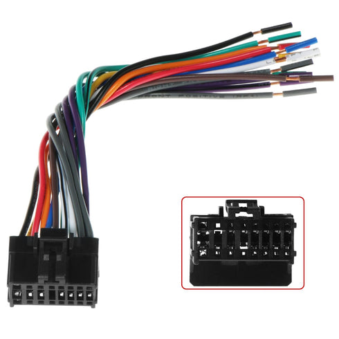 RDBS 16 Pin Radio Wiring Harness Plug Fit for Pioneer CD DVD