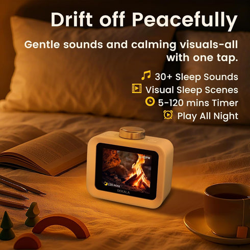 7-Day Programmable 4 Dekala ChronoSense Alarm Clock for Bedroom Temperature Humidity, Alarms