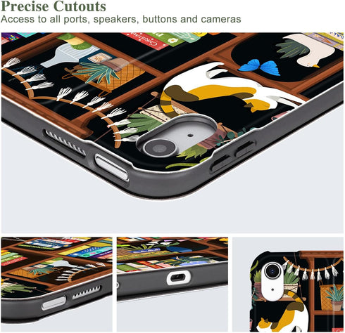 Vimorco 10th/ (A16) 11th Cozy 11th/10th 11th/10th for iPad Generation Case, Cats for iPad Case Generation Support Touch