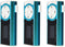 Viodmss 3X Mini USB Clip Player MP3 Player LCD Screen 16GB Mini SD