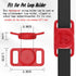 4 Pack Waterproof AirTag Dog Collar Holder Compatible with Apple AirTag, Silicone Hidden Loop Holder for Airtag Tracker, Anti-Lost Dog Collar Air Tag Accessories(Orange,White,Red,Dark Red)