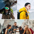 TELESIN Backpack Mount Clip for GoPro Max, Go Pro Hero 12 11 10 9 8 7 6 5, DJI Action 3 4, Insta360 X3 GO3 Ace Pro Bike
