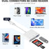 SUNTRSI SD Card Reader for iPhone iPad, Micro SD Card Reader Memory Card Reader with USB Adapter Plug and Play Trail