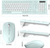 RECCAZR 2.4GHz Silent Keyboard and Mouse Combo Wireless,ful-Sized Wireless Keyboard and Adjustable DPI Mouse, USB