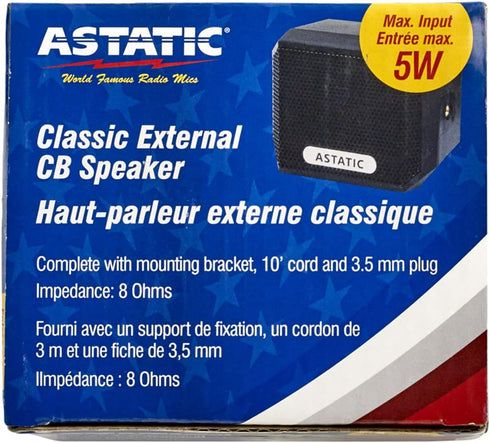 Astatic 302-VS4 External 5 Watt CB Speaker with 8 Ohms Impedance