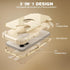 IDweel 17 3 1 for iPhone Case with Screen Protector for Women, in Shockproof Slim Fit Hybrid Heavy Duty Hard PC Cover