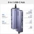 biaze 8-in-1 4K60Hz 100W 3.0, 2.0 2, 100M 7 USB C Hub Adapter for MacBook, HDMI, PD Charging, USB USB * SD/TF Card