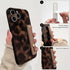 NITITOP 12 Compatible with iPhone Pro Max Case with Wrist Strap Cute Stylish Leopard Aesthetic Tortoise Amber Design