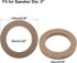X AUTOHAUX 2 Pcs 4" Universal Wooden Car Speaker Subwoofer Mounting Spacer Rings Adapter Bracket Holder Plate