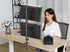 MOUNT PRO Vertical Dual Monitor Stand, Stacked Monitor Mount for 2 Monitors Up to 32 inches, Adjustable Desk Mount