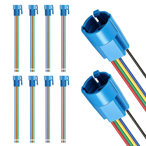 Baomain 10-Pack,5.9" Cable,Push Button Switch Wiring Harness Connector - 5-Pin Plug for