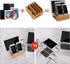 Bamboo Wood Multi-Device Desktop Dock Station Charger Holder Compatible for iPhone 13 12 11 Pro Max XS XR X 8 7 Plus.