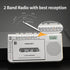 TOMASHI Cassette 3.5mm Portable Player with AM/FM Radio, Headphone Jack, Built-in Microphone