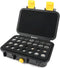 CR2 CR123A Lithium Battery Organizer Case, 28 Slots, Waterproof Hard Case for CR17345/CR16340/CR18350, Explosionproof