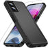 Heavy-Duty Rugged Case for Moto G Power 5G 2024, Military Grade Drop Tested with Screen Protector - Black