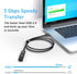 ITD ITANDA USB Extension Cable USB 3.0 Extension Cord Type A Male to Female 5Gbps Data Transfer for Keyboard, Mouse, Playstation, Xbox, Flash Drive, Printer, Camera and More (10FT, Black) by ITD ITANDA