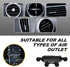 lekiliky Air Vent Cell Phone Holder, Anti-Shake and Anti-Slip, Shock-absorbing & Noise-reducing Navigation Vent Mount