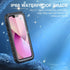 Compatible with iPhone 13 Waterproof Case, Magnetic Case Work with MagSafe Charging, Full Body Rugged Case with Built-in Screen Protector Military Grade Shockproof Case with Stand Kickstand Black