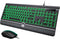 HeengYanson Wired Keyboard and Mouse Combo, Backlit Computer Keyboards with Wrist Rest, Light
