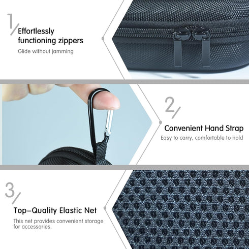 Case for JBL Clip 5 Portable Bluetooth Speaker, Waterproof and Dustproof Cover for Home, Outdoor, Travel (Black) - Box
