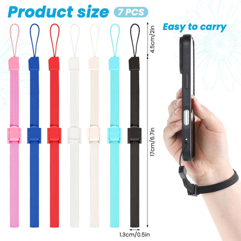 FdcLixuvol 7 Mp3, PCS Hand Wrist Strap, Adjustable Phone Lanyards for Wii Remote Multi Purpose Wristbands Phone Strap
