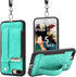 TOOVREN Upgraded iPhone 7 Plus Wallet Case, iPhone 8 Plus Wallet Case with Card Holder, Perfect for Travel, Aqua