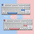 PBT Cherry Profile White Keycaps for Mechanical Keyboards, 153 Key Dye Sub MX Stem Key Caps Set for 60/65/75 Percent