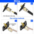 XMSJSIY D-type Speaker Box Terminal Binding Post Panel Mount 4mm Banana Plug Socket Connector for Amplifier Subwoofer