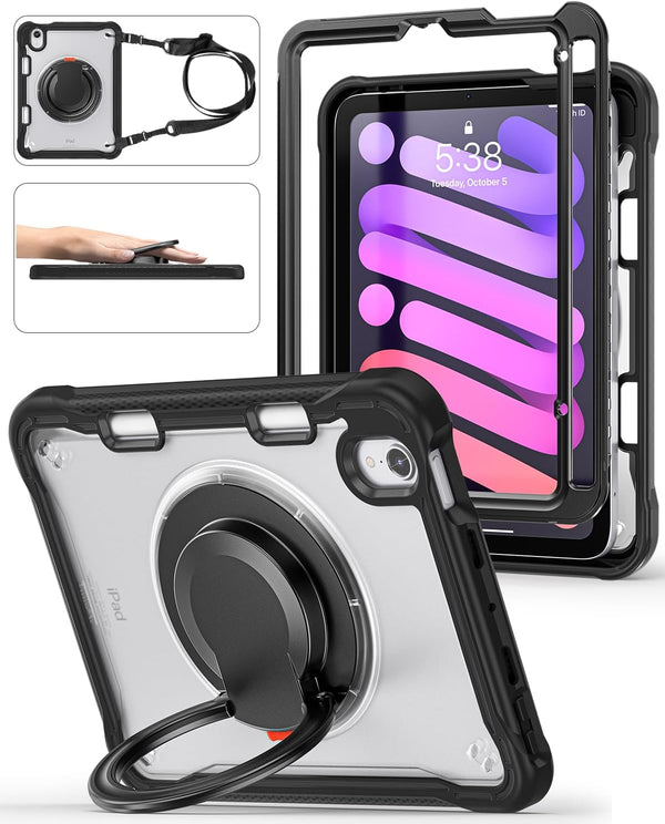 BRAECN iPad Mini 6 Case, Cover for Kids 8.3 inch 2021 iPad Mini 6th Gen, Shockproof Dropproof Rugged Protective Case