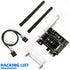 Wireless Network Card Adapter M.2 NGFF to PCI-E, WiFi Network Card Converter with Dual-Band Antenna