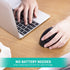 AURTEC Left-Handed Mouse, Rechargeable 2.4G Wireless Ergonomic Vertical Mice with USB Receiver, 6 Buttons, 3 Adjustable