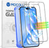 iPhone 14 Pro Auto Alignment Kit - 6.1" Full Coverage Blue Light Screen Protector, Anti-Glare Tempered Glass, Case