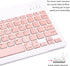 Ultra-Slim Bluetooth Keyboard, Portable Mini Wireless Rechargeable for Apple iPad, iPhone, Samsung Tablet, Smartphone,