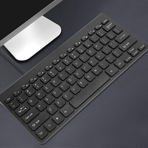 Wired Keyboard and Mouse, Ultra-Thin USB Keyboard Optical Mouse Combo Set with Number Pad for Laptop, PC, Desktop