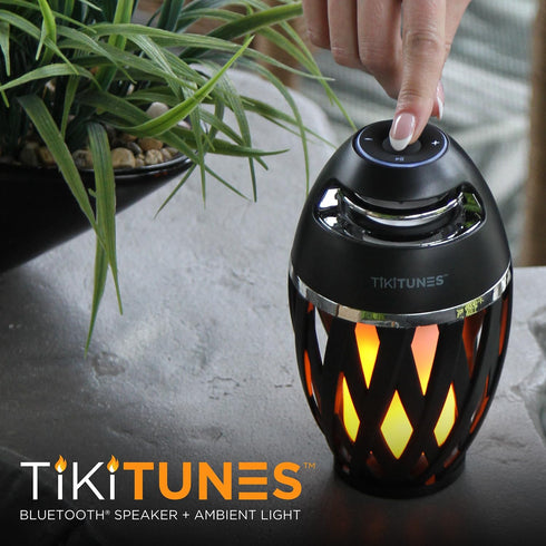 TikiTunes Portable Bluetooth 5.0 Wireless Speaker, LED Torch Lighting, 2000 mAh Battery