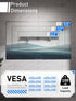 No Stud TV Wall Mount, No Drill Mount for 22-55 in, Drywall Studless TV Mount with Clear Instructions, Low Profile