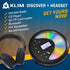 KLIM MP3 Discover with Headphones - Portable CD Player with Long-Lasting Battery - New - Radio FM - Compatible CD