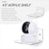 4.5" Small Baby Monitors & Speaker Wall Mount Shelf, Adhesive & Screw in, Also for Security Cameras, WiFi Routers, Decor, Plants, Photos, Kitchen, Cable Box & More, Universal
